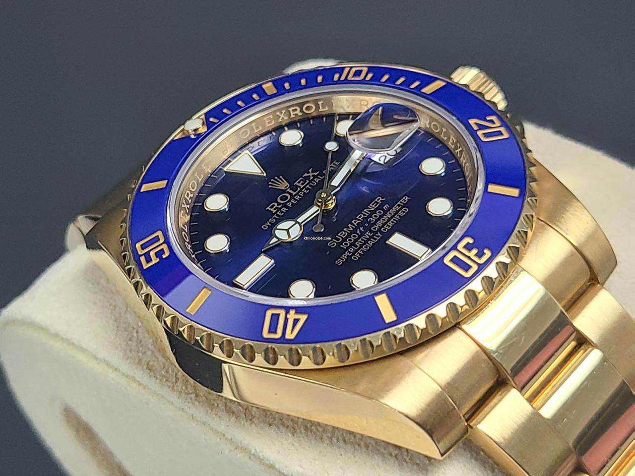 Rolex | Submariner | 116618LB | Yellow gold | 40 mm | Yellow gold | Blue | Automatic