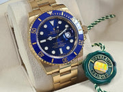 Rolex | Submariner | 116618LB | Yellow gold | 40 mm | Yellow gold | Blue | Automatic
