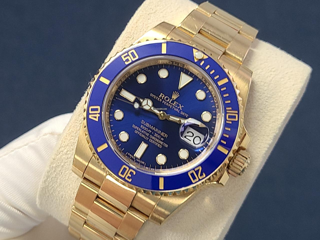 Rolex | Submariner | 116618LB | Yellow gold | 40 mm | Yellow gold | Blue | Automatic