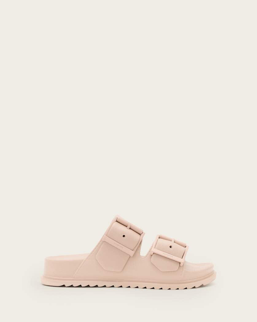 AllSaints Sian Eva Buckle Sandals Women's Chalk White Women's