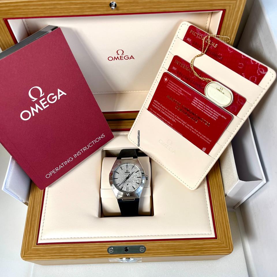 Omega Constellation131.12.41.21.06.001 / Master Chronometer / Co-Axial / 41mm / Box&Papers Anti-magnetic Date Time zone Transparent caseback
