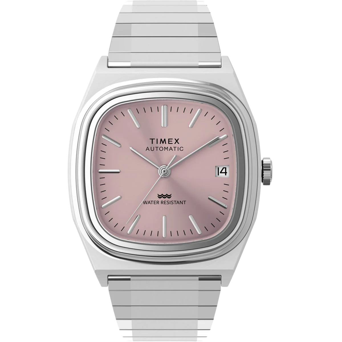 Timex Automatic 1983 E Line 34mm Stainless Steel Expansion Band Watch