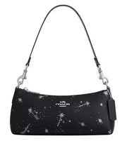 Coach Black Charlotte Medium Shoulder Bag