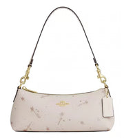 Coach White Charlotte Medium Shoulder Bag