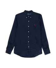 Polo Ralph Lauren Blue Button-Down Shirt with Pony Motif