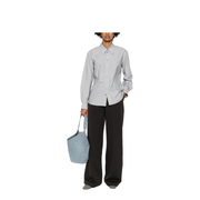 Dark Roast Wide Leg High Waist Trousers