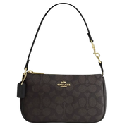 Coach Nolita 19 In Signature Canvas in Gold Walnut Black