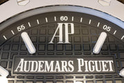 Audemars Piguet Wall Clock 40cm (16 inch) Stainless Steel Black 3 D Tapisserie Dial