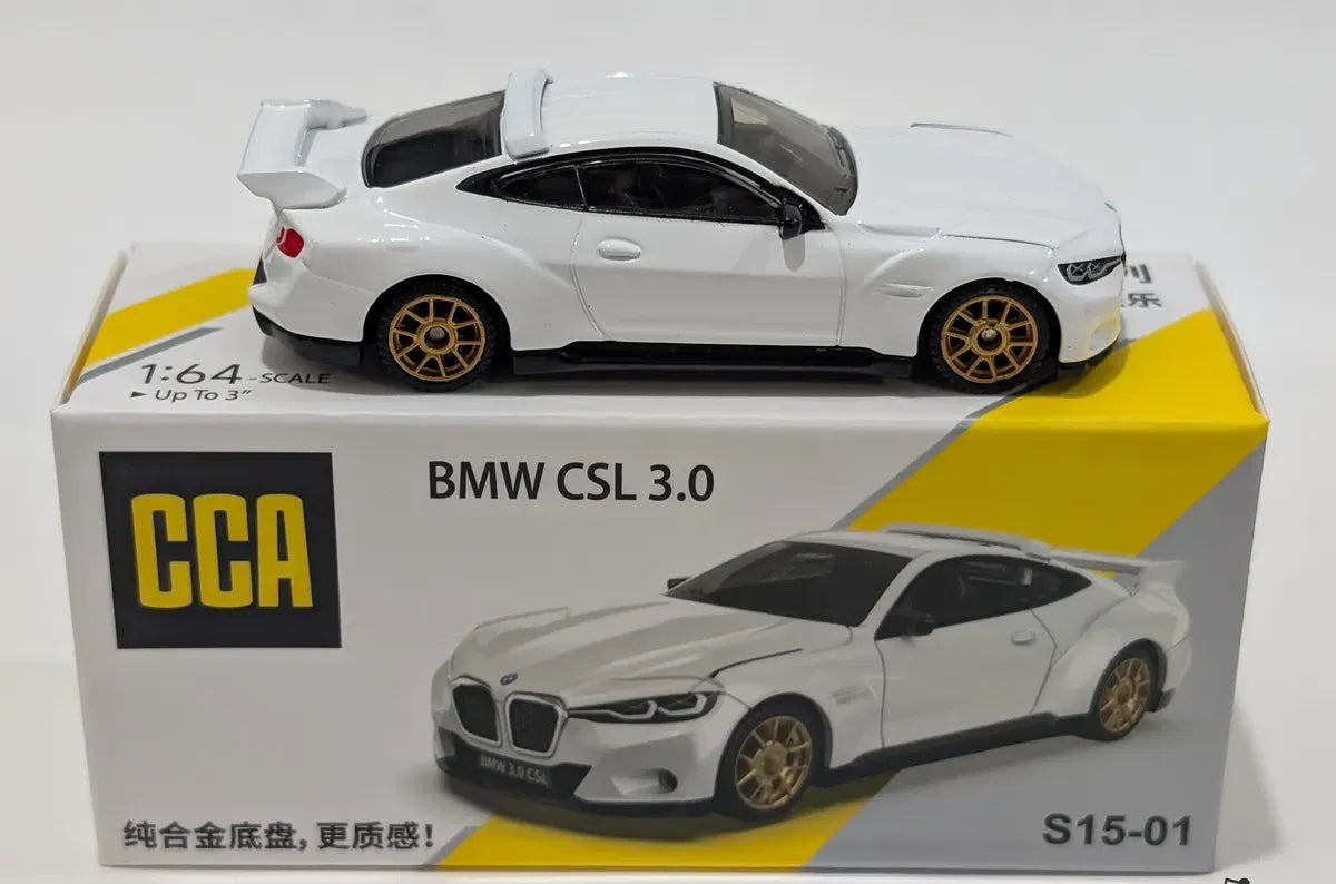 CCA BMW CSL 3.0 diecast model car 1:64 scale