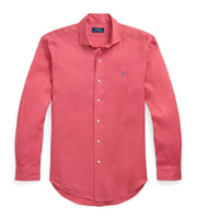 Polo Ralph Lauren  Men Blue Custom Fit Stretch End-on-End Shirt