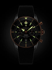 Breitling Ocean Culture Series B01 Chronograph Watch 42mm UB0156 H11 B1 S1 Red Gold / Blk bezel