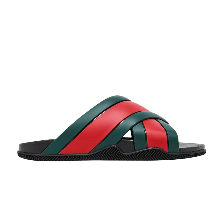 Gucci Wmns Slide Web Stripe 'Black'