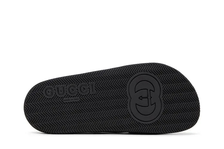 Gucci Wmns Slide Web Stripe 'Black'