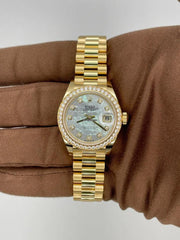 Rolex | Datejust | 279138RBR | Yellow gold | 28 mm | Mother of pearl