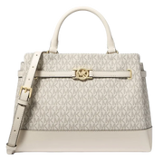 Michael Kors Reed Large Signature Logo Satchel Lt Crm Multi