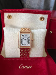 Cartier Tankceas cartier Tank din aur roz cu diamante