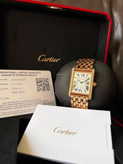 Cartier Tankceas cartier Tank din aur roz cu diamante