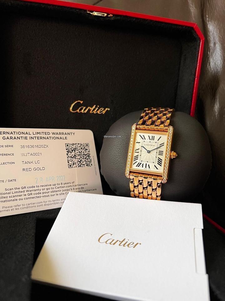 Cartier Tankceas cartier Tank din aur roz cu diamante