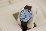 Rolex | 1908 | 52506 | Platinum | 39 x 34 mm | Leather | Blue | Automatic