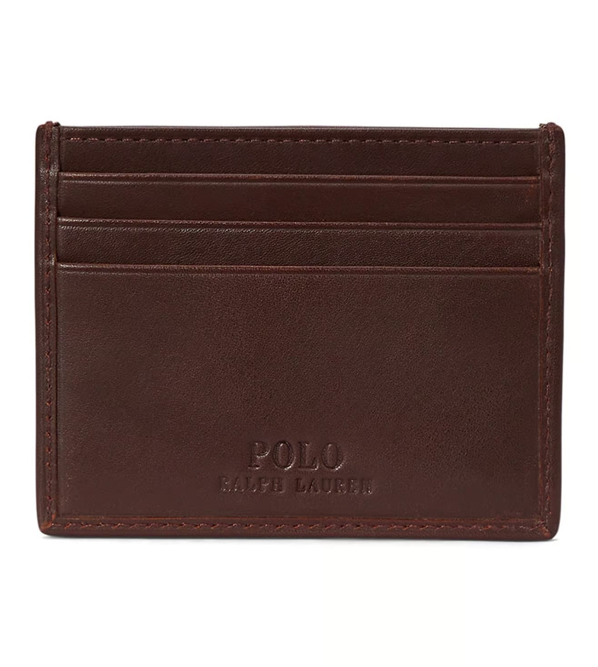 Polo Ralph Lauren Brown Polo Bear Leather Card Case