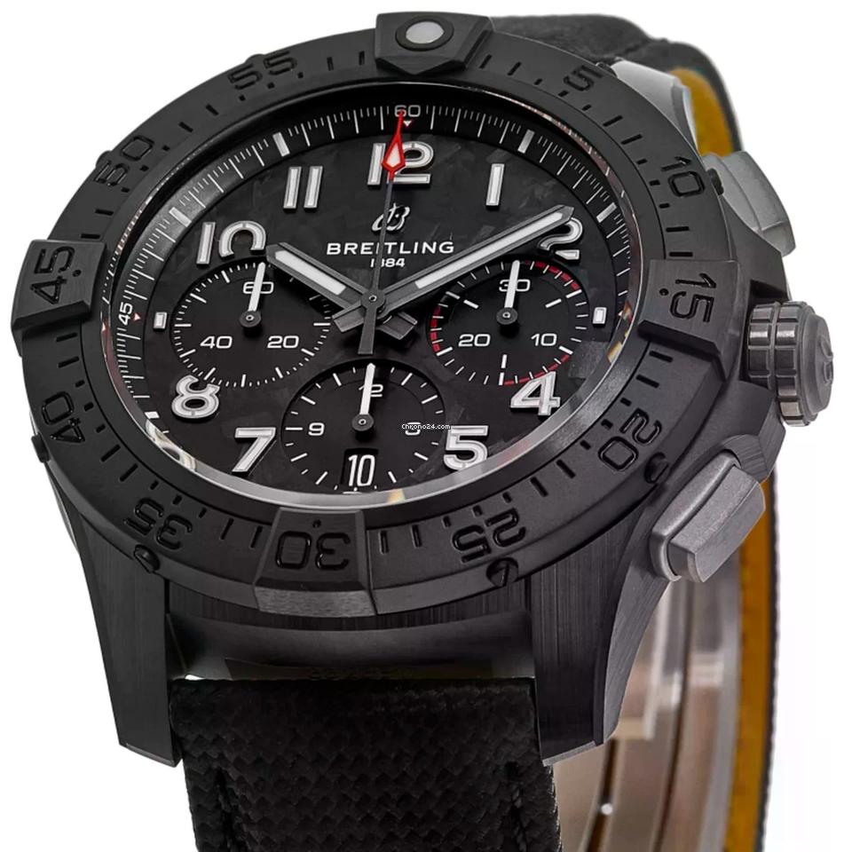 Breitling Avenger B01 Chronograph 44mm Night Mission Black Camo Dial Men's Watch SB0147101 B1 X1 Complete Full Set