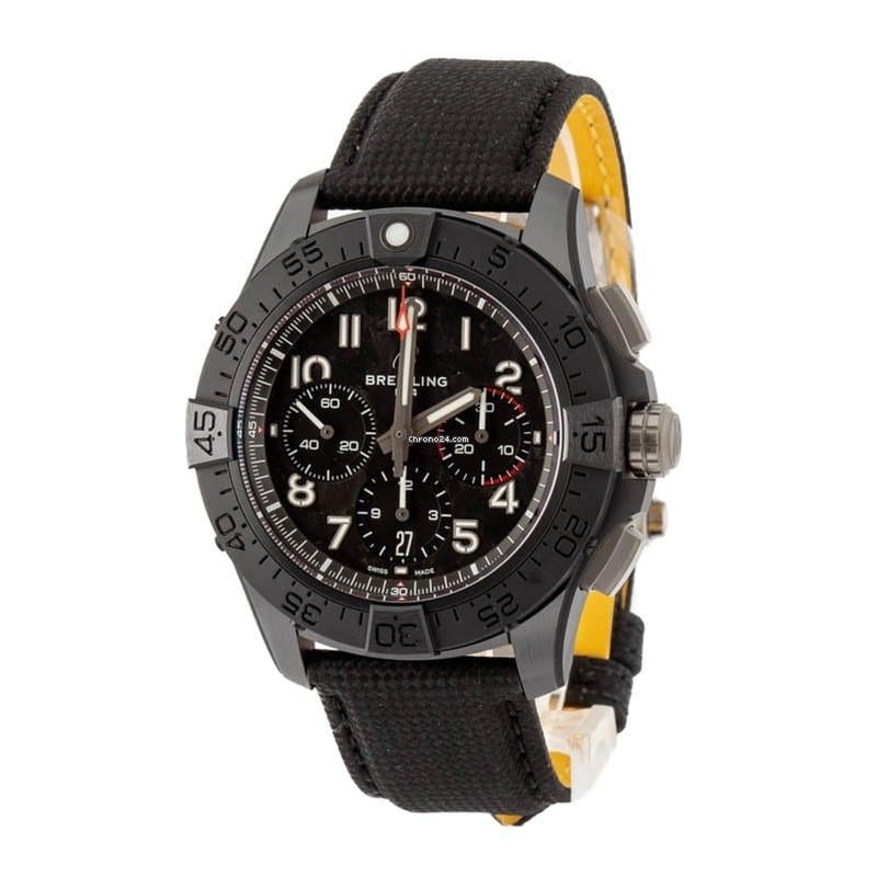 Breitling Avenger B01 Chronograph 44mm Night Mission Black Camo Dial Men's Watch SB0147101 B1 X1 Complete Full Set