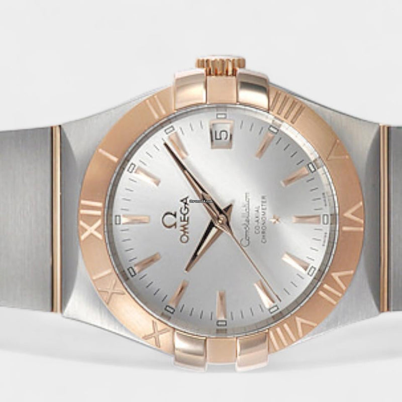 Omega Constellation Steel&Red gold / 35 mm / Box&Papers / 123.20.35.20.02.001