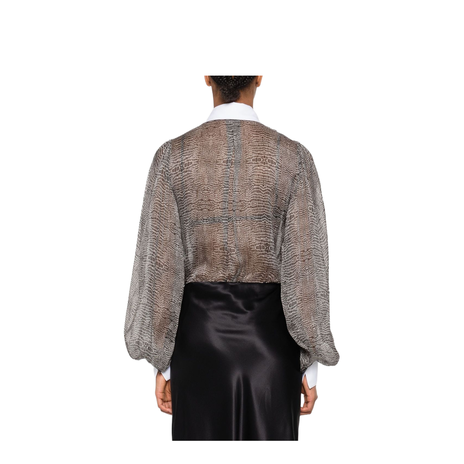 Silk Shirt Bodysuit