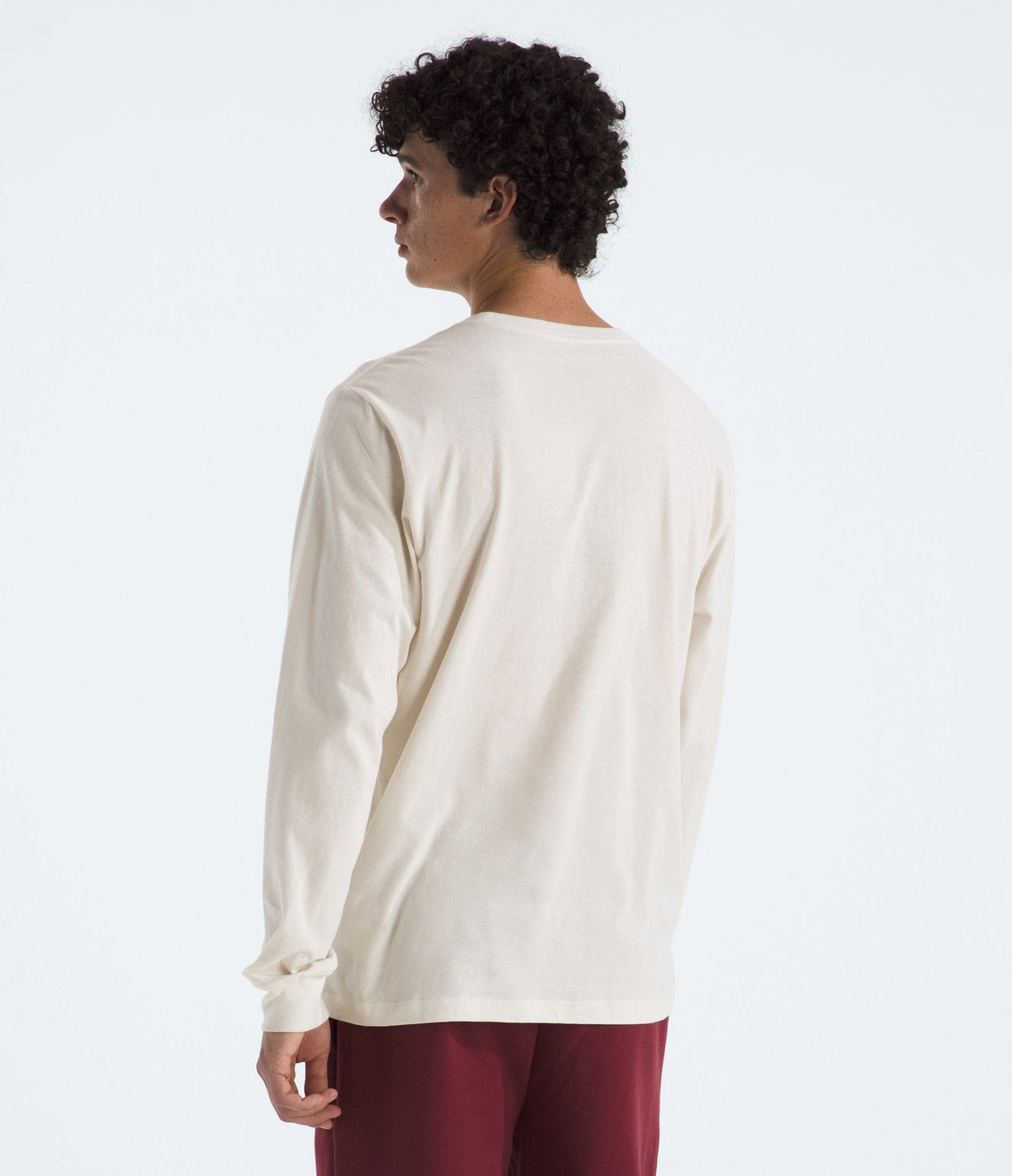 The North Face Men’s Evolution Simple Dome Regular Long-Sleeve Tee White Dune