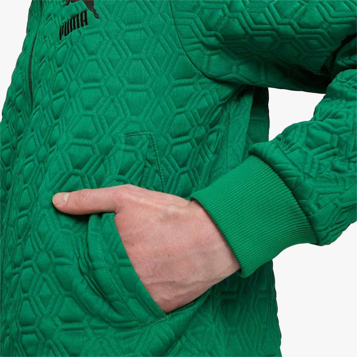 Puma | LUXE SPORT T7 TRACK JACKET  { ARCHIVE GREEN