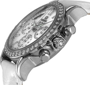 Omega De Ville35mm Diamond 18k White Gold White Mother of Pearl Dial Women's Watch 4679.75.36 Complete Full Set