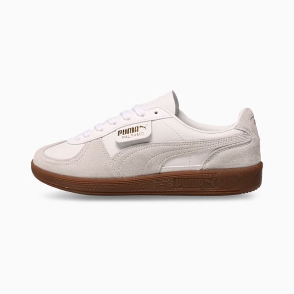Puma Palermo Leather Sneakers Puma White-Glacial Gray-Gum