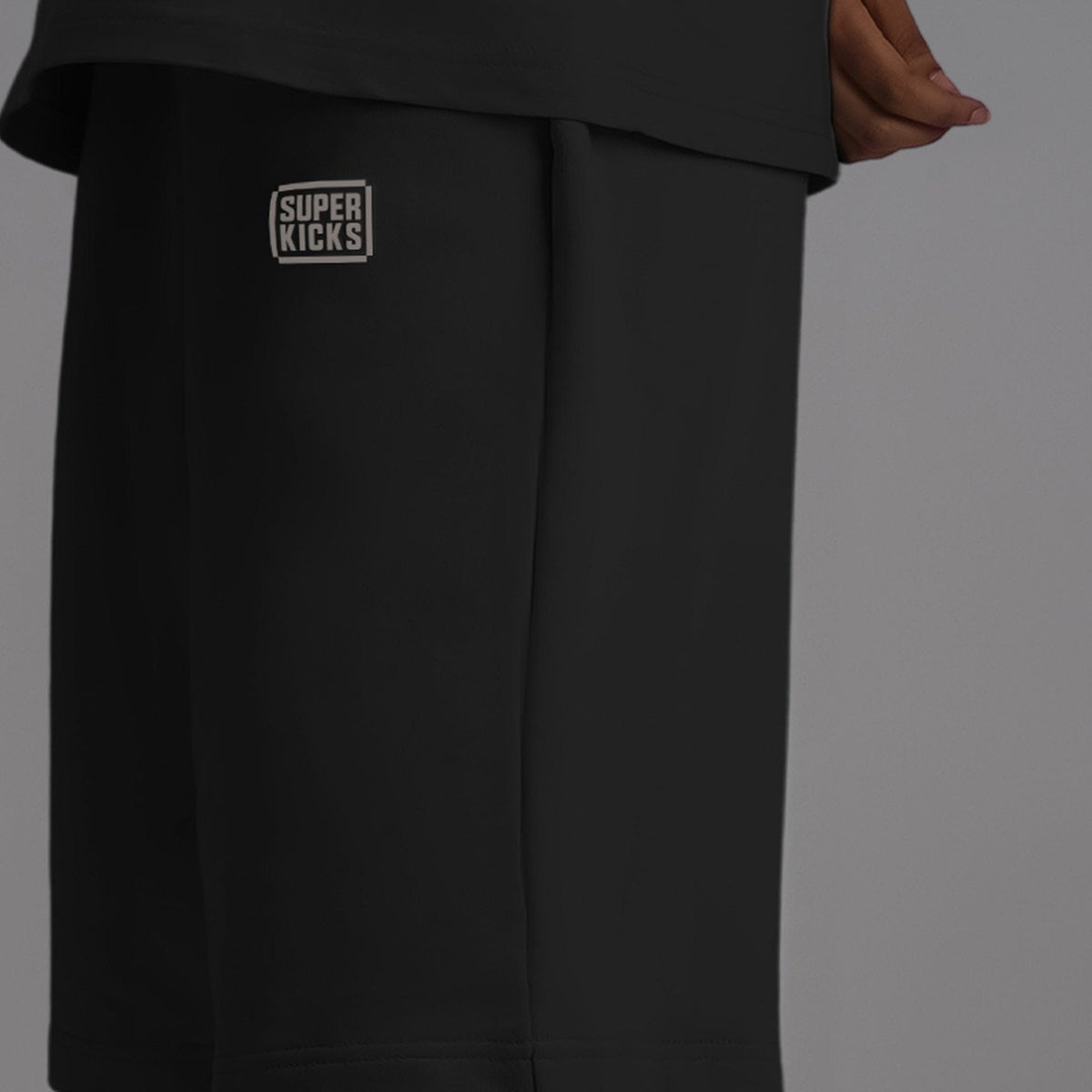 Superkicks | OVER THE KNEE SHORTS { CARBON BLACK