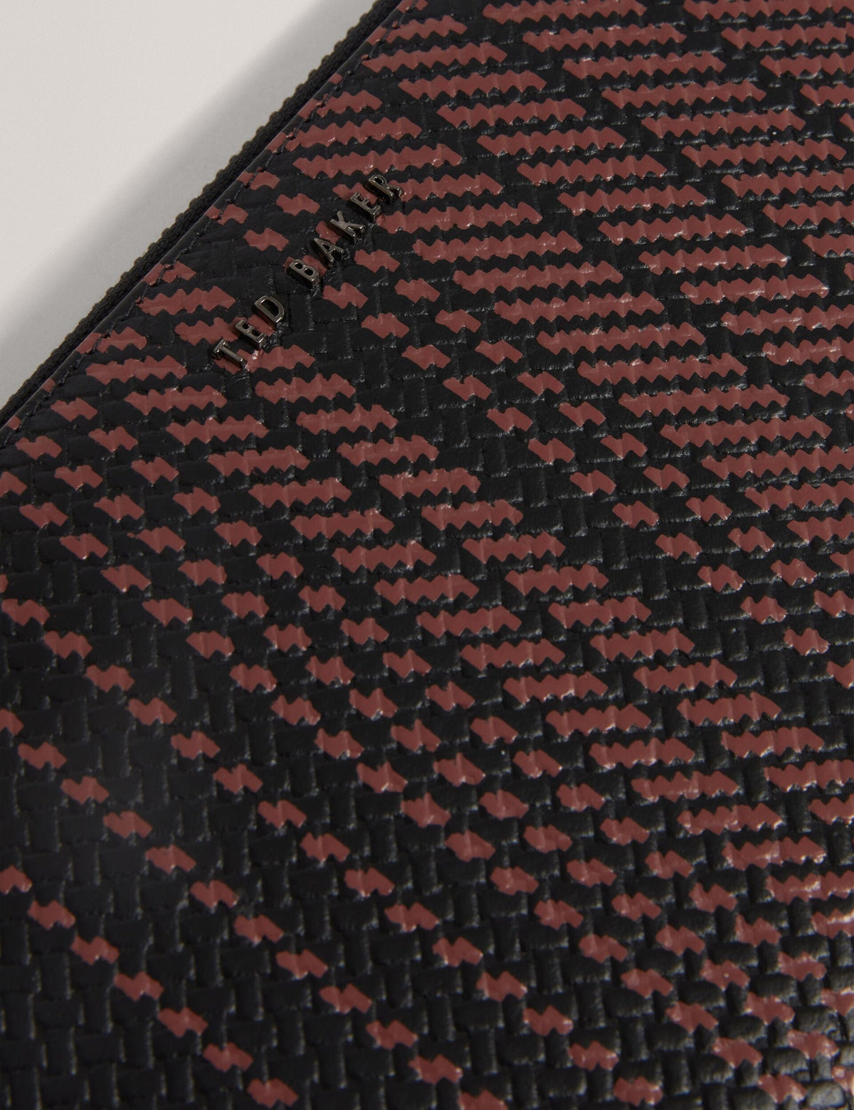 Ted Baker Waliams Striped Woven Leather Ziparound Travel Wallet