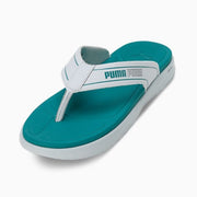Puma Softride Seave V1 Flip-Flops Platinum Gray-Green Lagoon-Gray Tile
