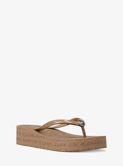 Bedford Logo Flip Flop CAMEL