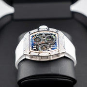 Richard Mille Automatic Winding Lifestyle Flyback Chronograph Rm72-01 White Gold with Diamond Setting