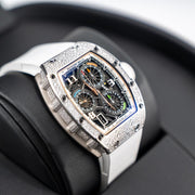 Richard Mille Automatic Winding Lifestyle Flyback Chronograph Rm72-01 White Gold with Diamond Setting