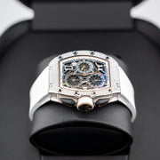 Richard Mille Automatic Winding Lifestyle Flyback Chronograph Rm72-01 White Gold with Diamond Setting