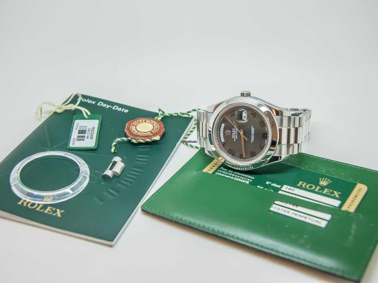 Rolex | Day-Date | 218206 | Platinum | 41 mm | Platinum | Grey | Automatic