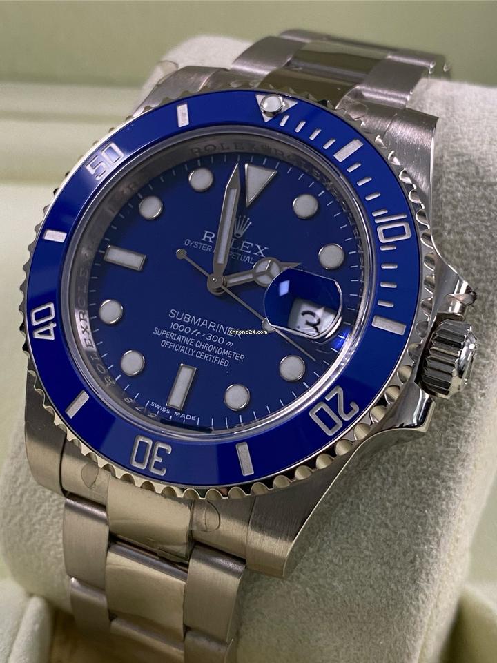 Rolex | Submariner | 116619LB | White gold | 40 mm | White gold | Blue | Automatic