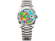 Rolex | Day-Date | 128239 | White gold | 36 x 43 mm | White gold | Turquoise | Automatic