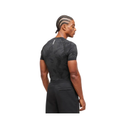 Gymshark Geo Seamless T-Shirt Slim Fit Black/Charcoal Grey