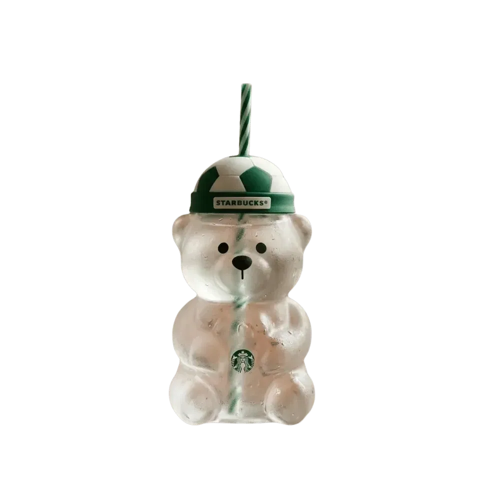 Starbucks x FIFA World Cup 2026 Bearista Bear Football Cap Glass Cup