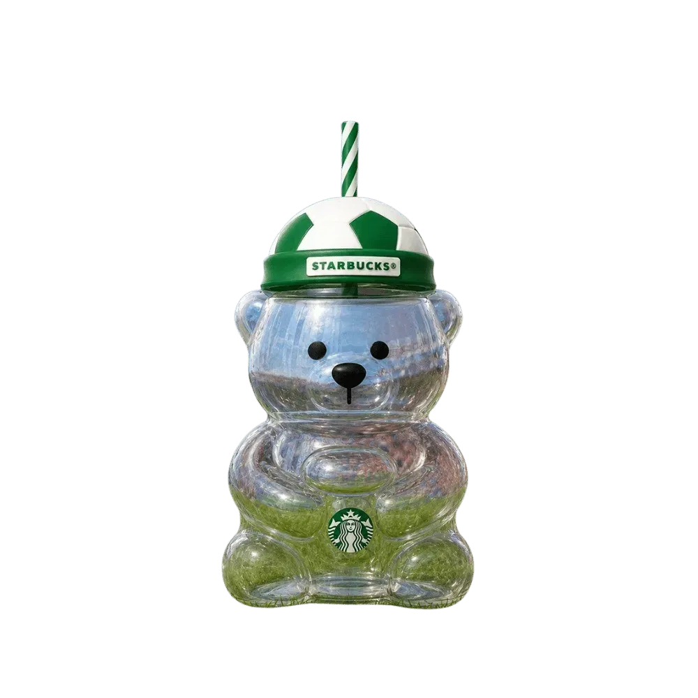 Starbucks x FIFA World Cup 2026 Bearista Bear Football Cap Glass Cup