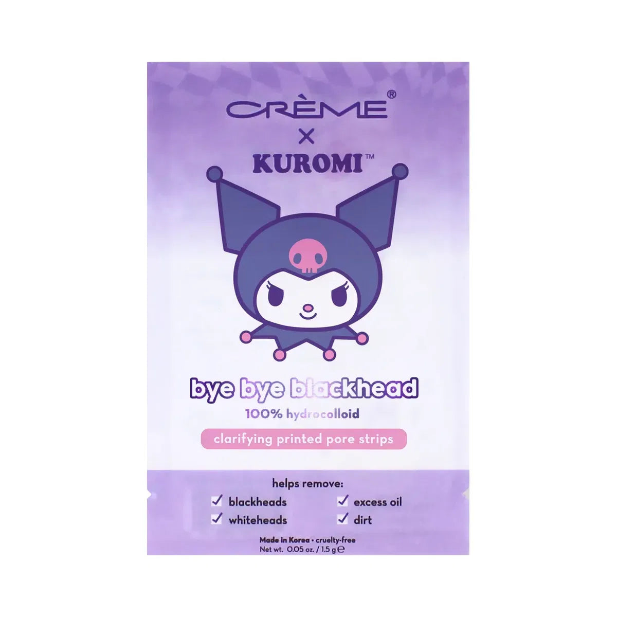 The Crème Shop Kuromi Bye Bye Blackheads Printed Pore Strips