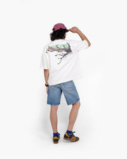 YOLO Branch Tee - Off White Oversized T-Shirt