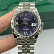 Rolex Datejust 36 126234 Purple Roman VIIX Diamond Dial Jubilee