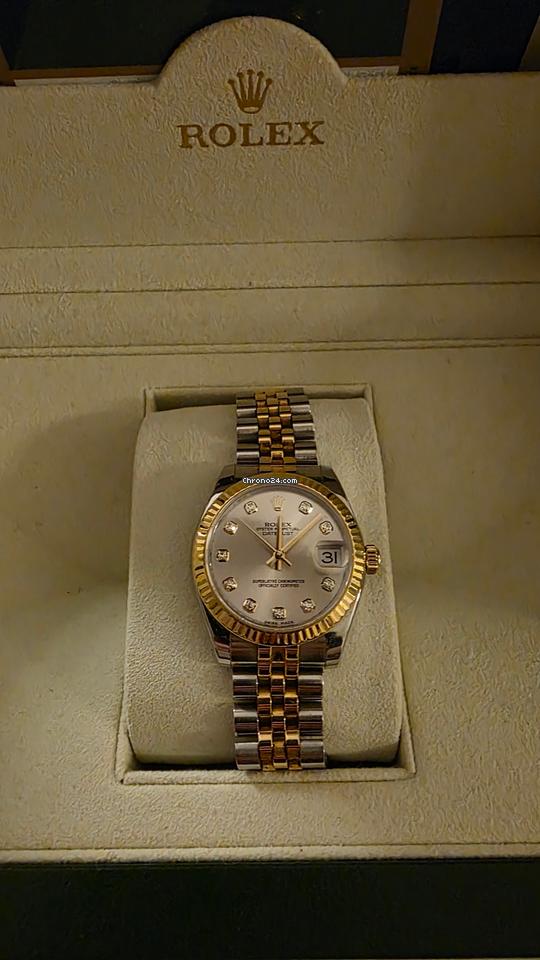 Rolex | Oyster Perpetual | 0127A039 | Yellow gold and steel | 31 mm | Silver | Gold | Automatic