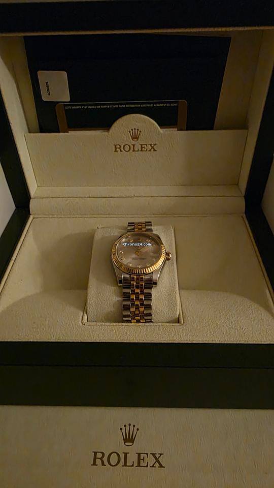 Rolex | Oyster Perpetual | 0127A039 | Yellow gold and steel | 31 mm | Silver | Gold | Automatic